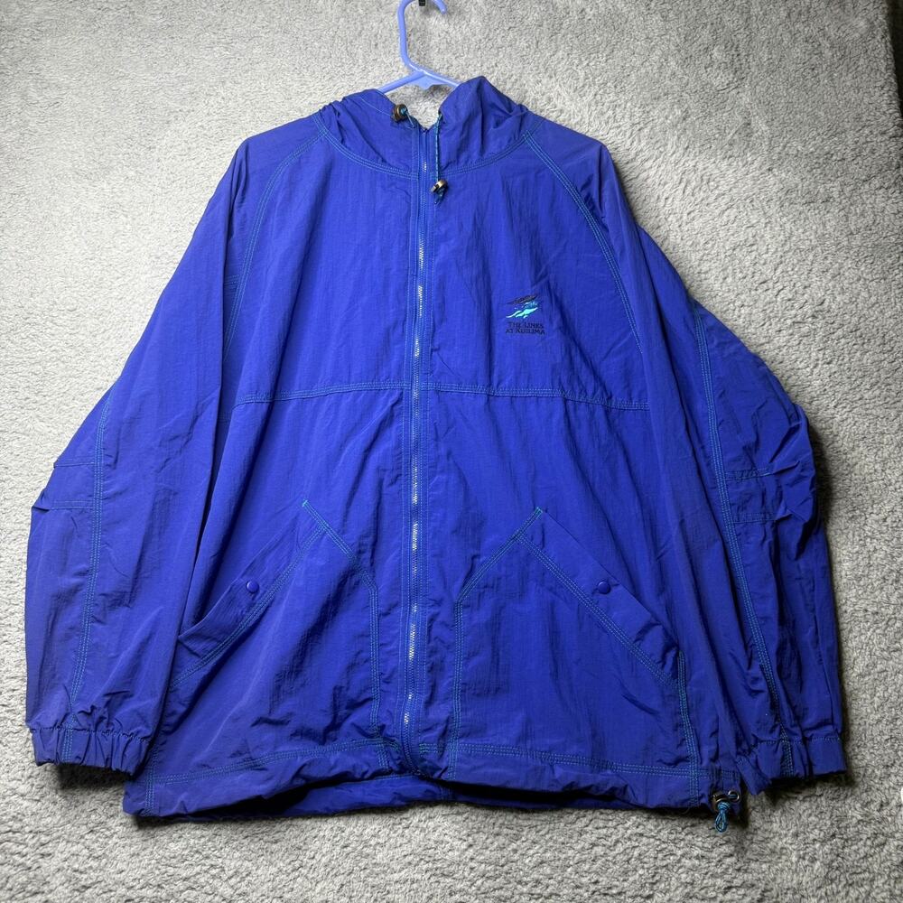 Vintage Gear for Sports Jacket Men's Medium Kuilima Links Blue Zip Up